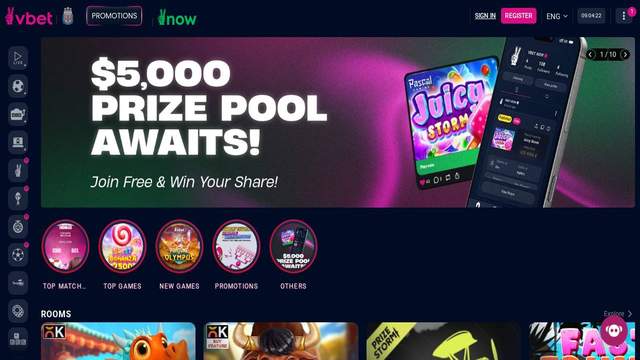 Vbet casino screenshot